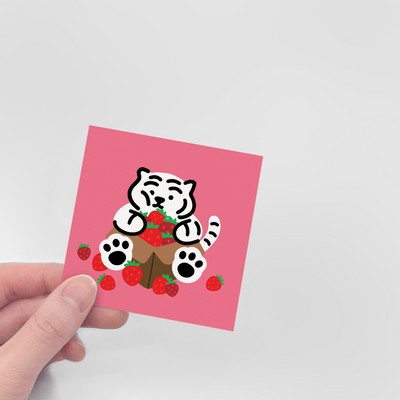 Fat Tiger Mini Postcard 01-04