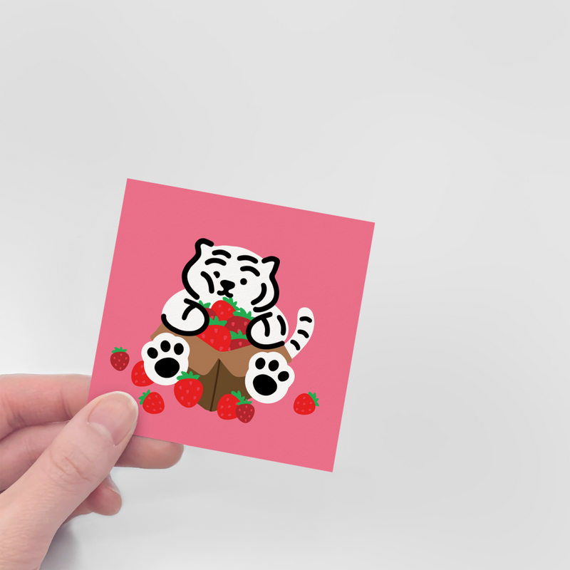 Fat Tiger Mini Postcard 01-04