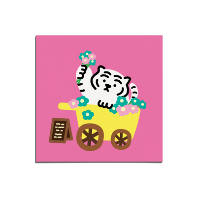 Fat Tiger Mini Postcard 05-08