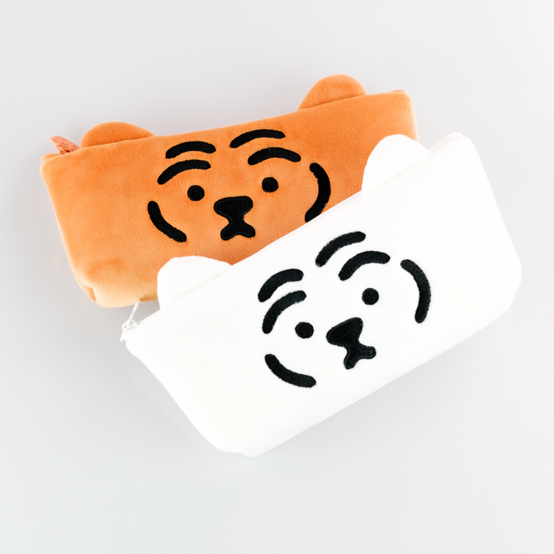 Fat Tiger plush square pen pouch 2 types